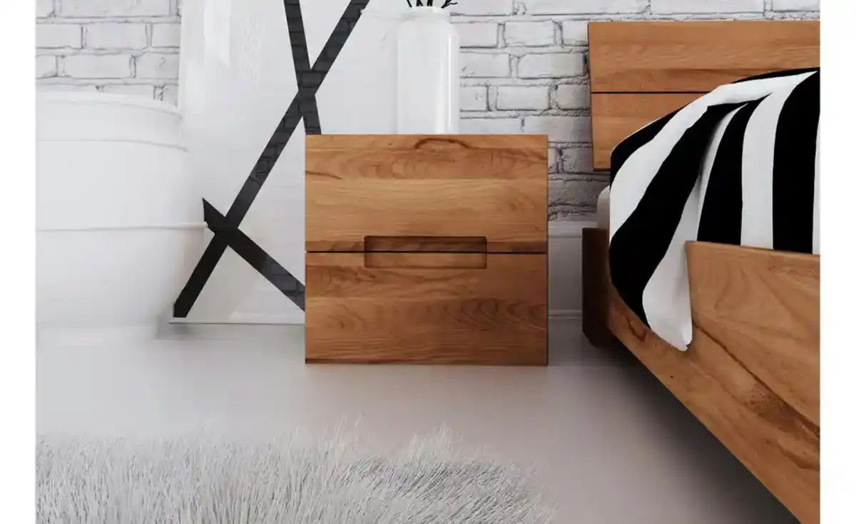 Bild 3 von Nachttisch hoch mit 2 Schüben