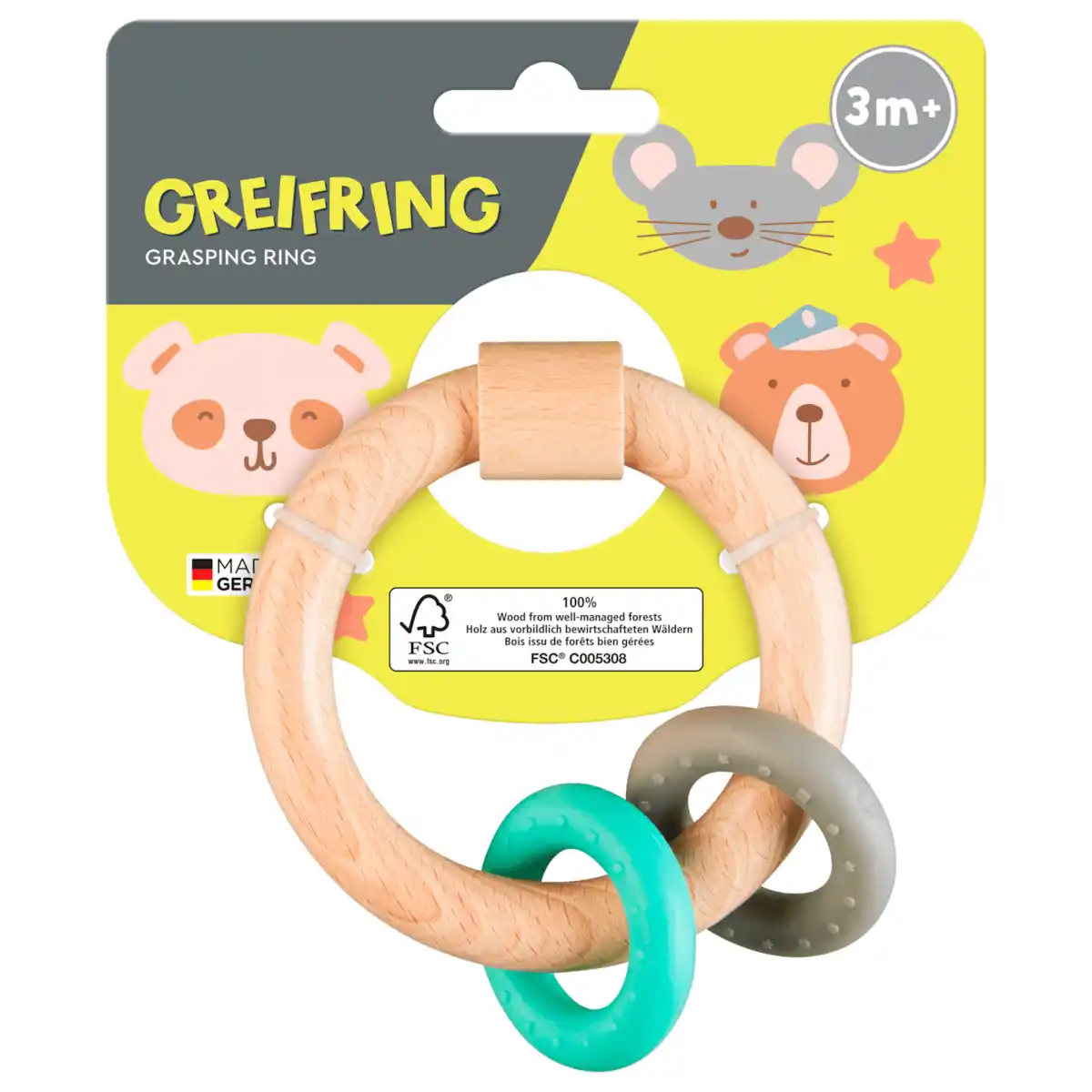 Bild 1 von Vivess Greifring aus Holz ab 3 Monaten