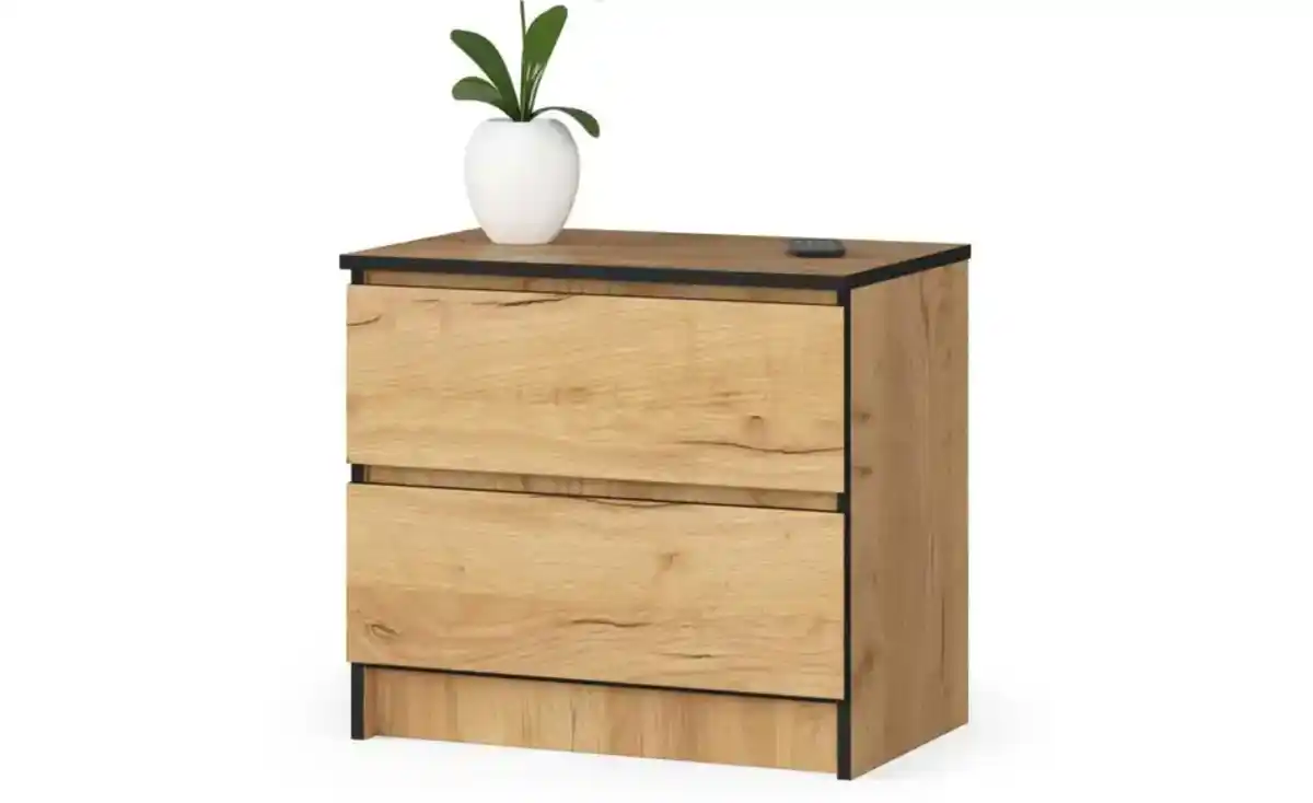 Bild 3 von Nachttisch mit 2 Schubladen Kaia
