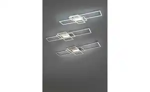 Trio LED-Deckenleuchte, Nickel-matt/silberfarben