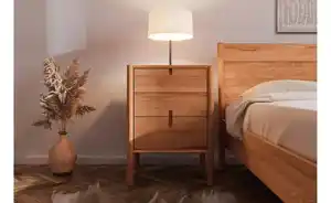 Nachttisch hoch mit 2 Schüben