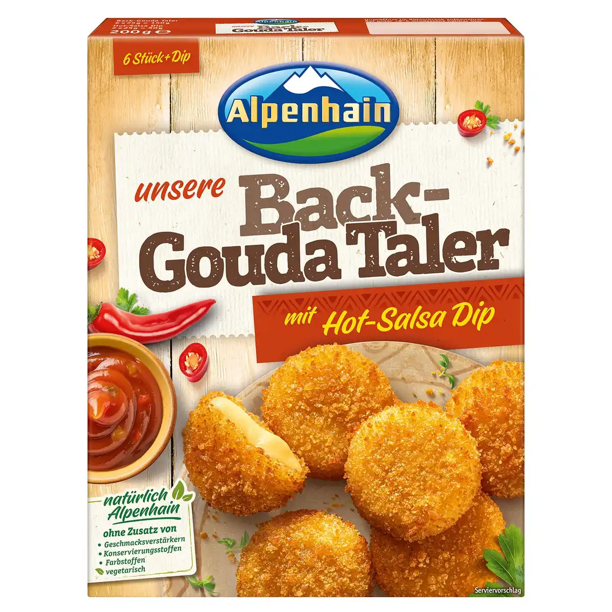 Bild 1 von ALPENHAIN Back-Käse 200 g, Back-Gouda