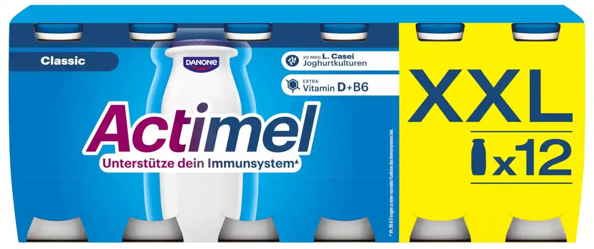 Bild 1 von DANONE Actimel Drink XXL, 12 x 100-g-Packg.