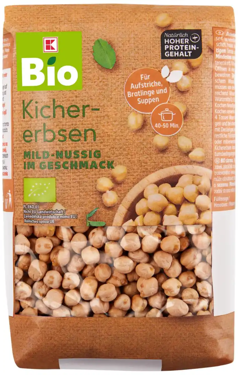 Bild 1 von K-BIO Bio-Kichererbsen, 500-g-Packg.