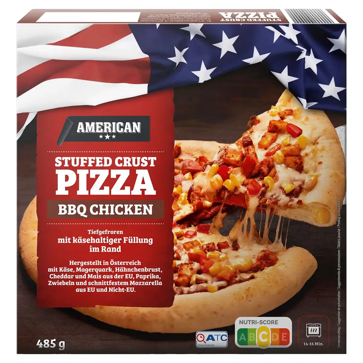 Bild 1 von AMERICAN Pizza Stuffed Crust 485 g, BBQ Chicken