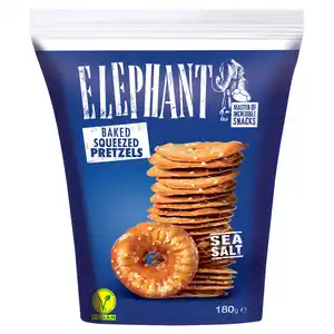 ELEPHANT Pretzels 160 g, Meersalz