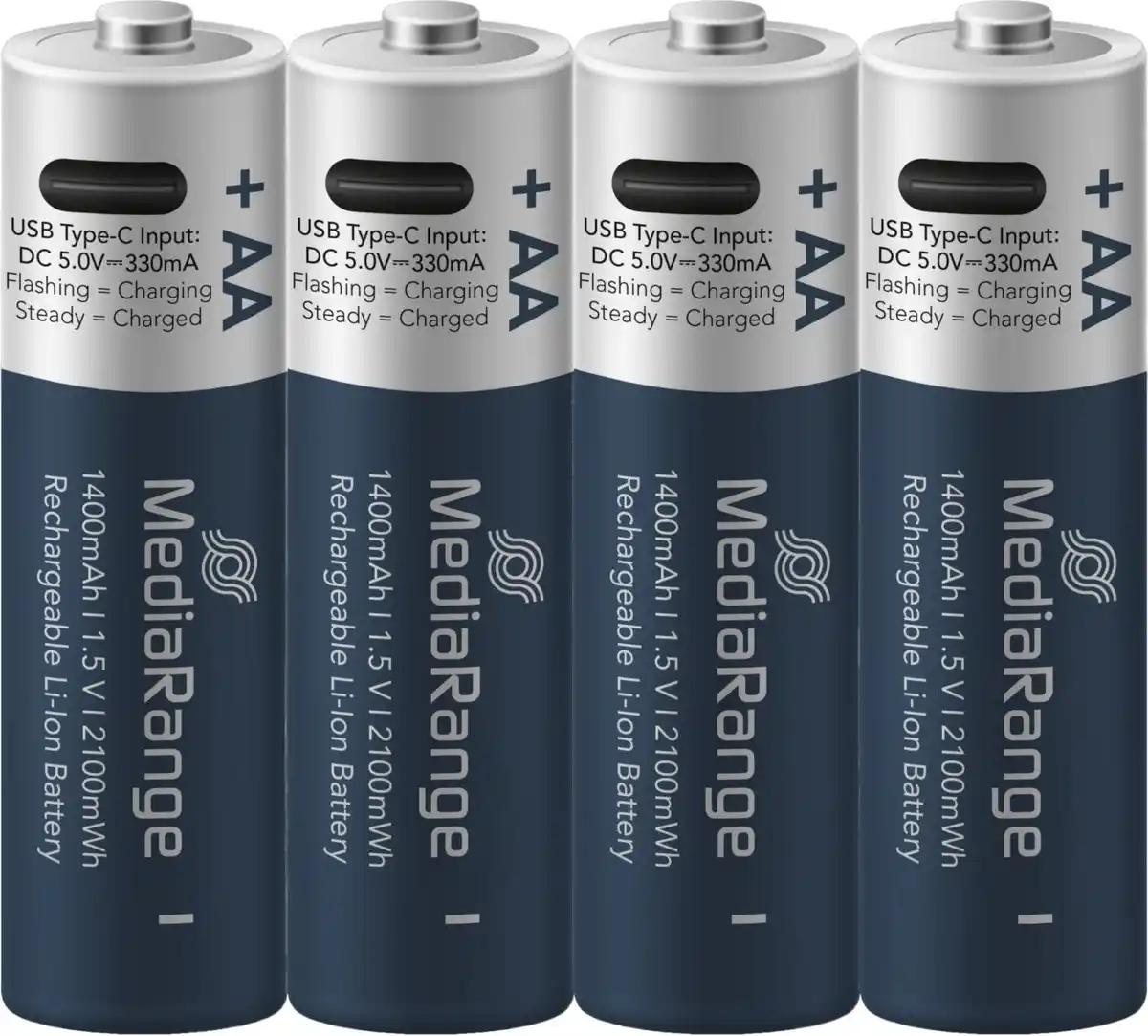 Bild 1 von MEDIARANGE Akkus AA, 4-St.-Packg.