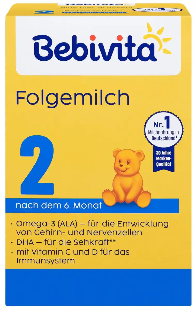 Bild 1 von BEBIVITA Folgemilch 2 oder 3, 500-g-Packg.