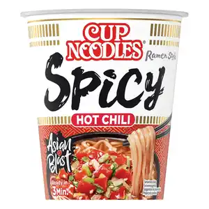 NISSIN Ramen Style cups, scharf