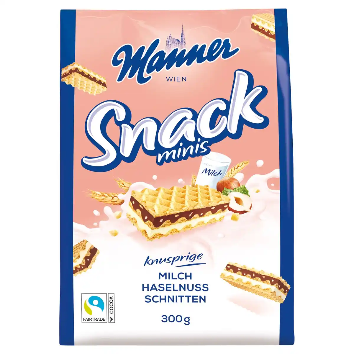 Bild 1 von MANNER Snack Minis 300 g, Haselnuss