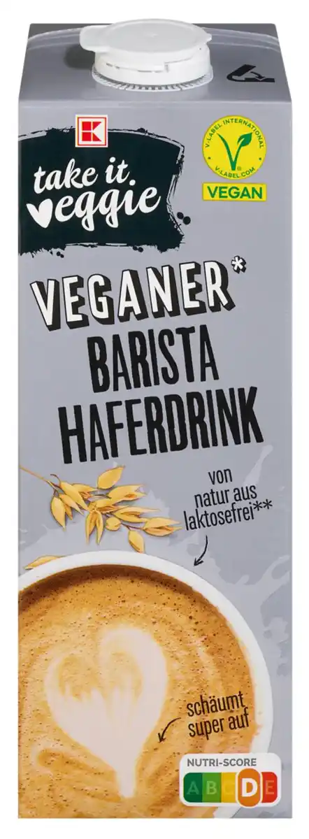 Bild 1 von K-TAKE IT VEGGIE Barista Haferdrink, 1-l-Packg.