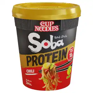 NISSIN Soba Cup Protein, Protein Chili