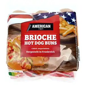 AMERICAN Brioche Hot Dog Roll 270 g