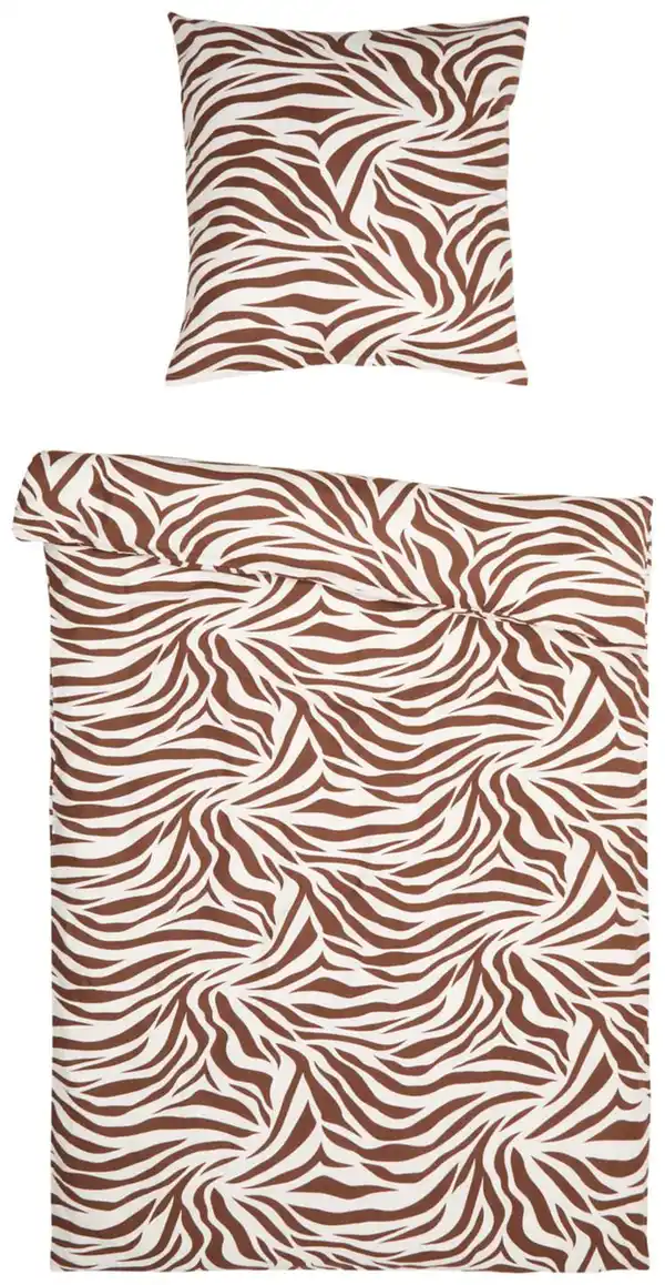 Bild 2 von DREAM@HOME Feinbiber-Bettwäsche-Set ca. 155 x 220 cm, 2-teilig