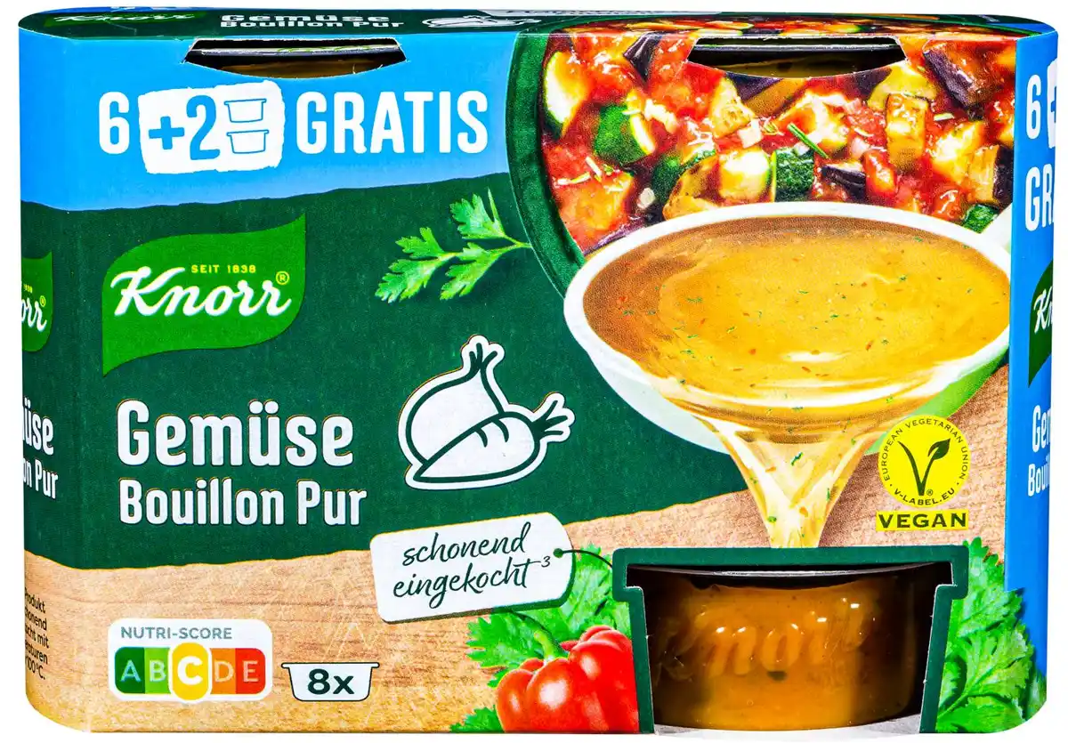 Bild 1 von KNORR Bouillon Pur, 8 St. = 224-g-Packg.