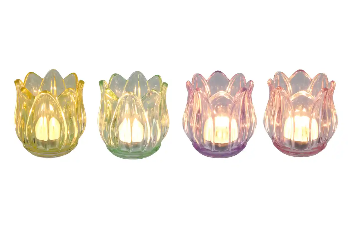 Bild 1 von Teelichtglas „Tulpe“ versch. Farben
