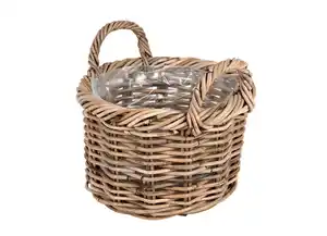 Weidenkorb 'Marathi' mit Folie ausgeschlagen