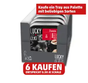 LUCKY DOG Schalenmenü Ragout oder Pastete