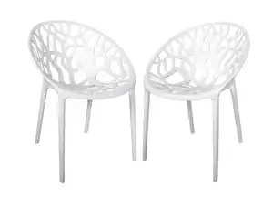 Stapelstuhl Susanne 4er-Set Weiß