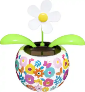 IDEENWELT Solar-Gute-Laune-Blume Weiße Blume