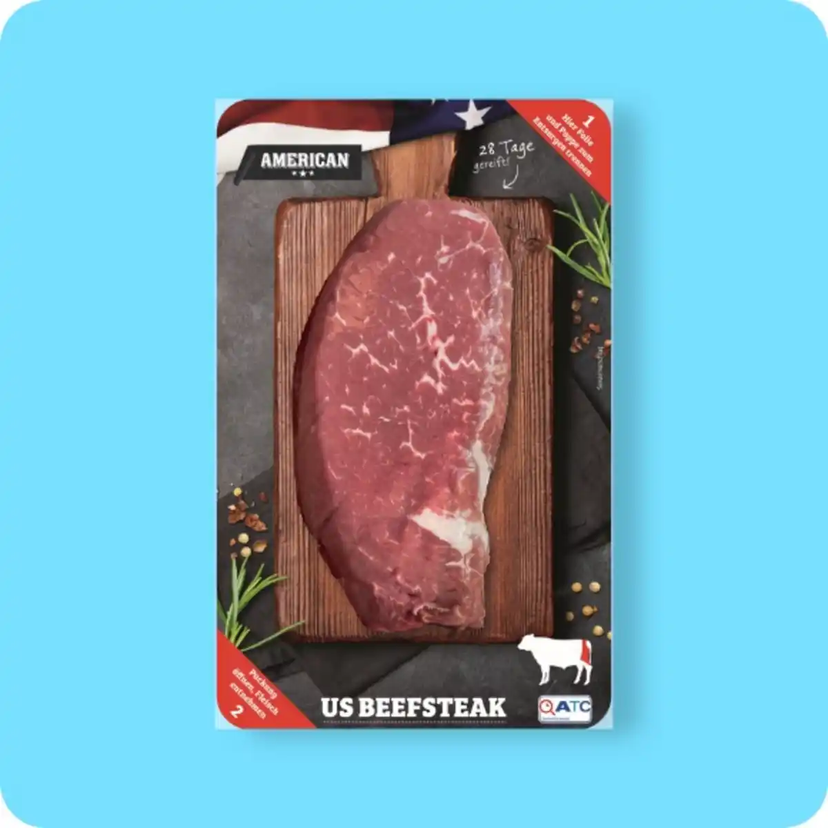 Bild 1 von AMERICAN US-Beefsteak, 28 Tage gereift; ATC-zertifiziert; versch. Gewichte