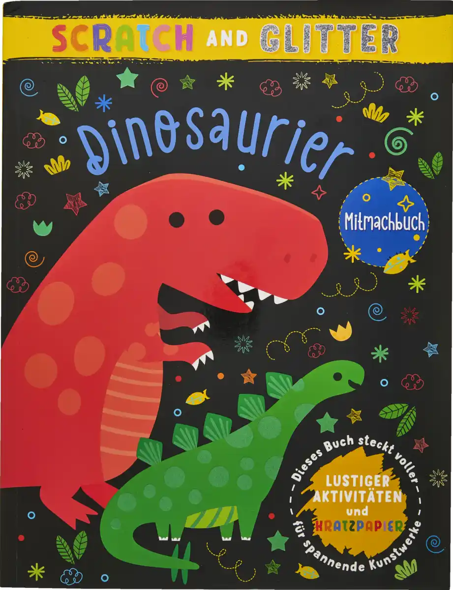 Bild 1 von IDEENWELT Glitzer-Kratzbuch Dinosaurier