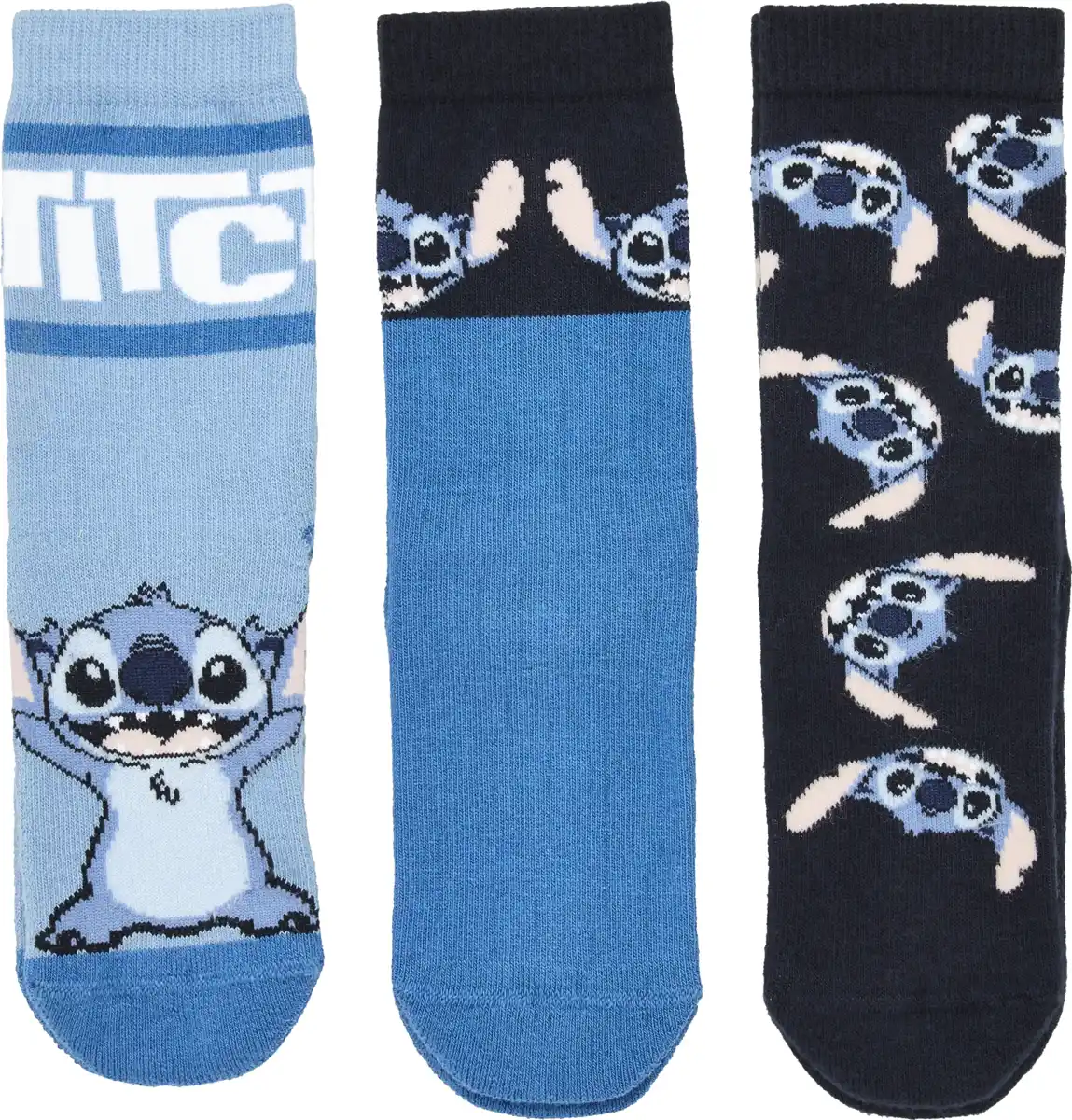 Bild 1 von Disney Stitch Kinder-Socken 3er-Set blau Gr. 27/30