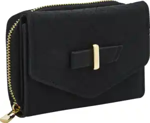 IDEENWELT Geldbörse Schleife rose & schwarz