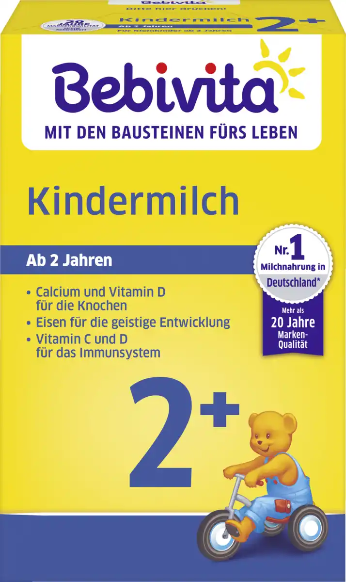Bild 1 von Bebivita Kindermilch 2+ ab 2 Jahren
