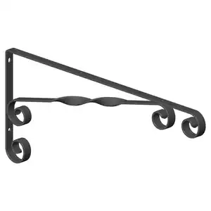 Element System Regalwinkel 'Jasmin' schwarz 35 x 1,2 x 15 cm