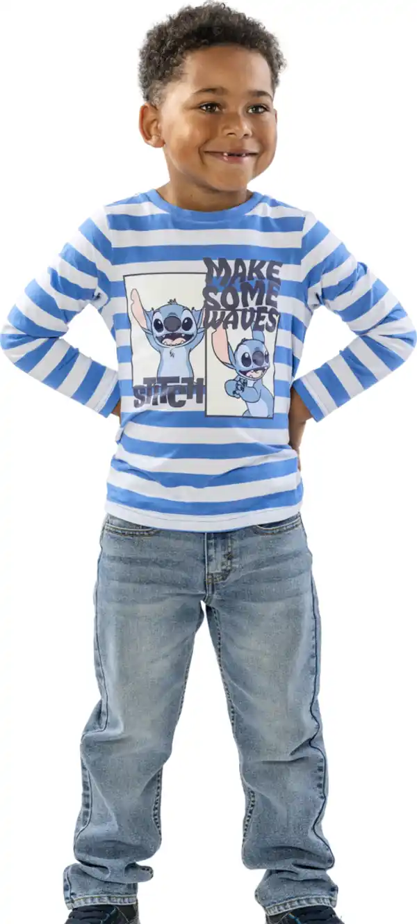 Bild 3 von Disney Stitch Kinder-Shirt blau Gr. 110/116