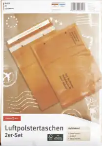 IDEENWELT 2 LUFTPOLSTERTASCHEN BRAUN GRÖSSE F