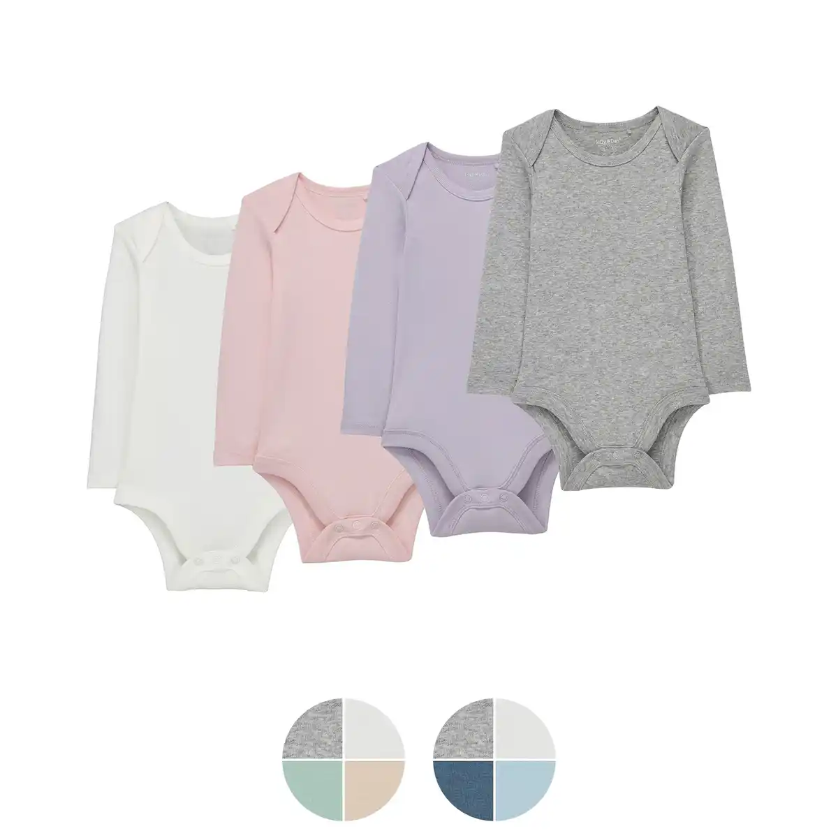 Bild 1 von LILY & DAN Baby Bodies aus Bio-Baumwolle, 4er-Pack