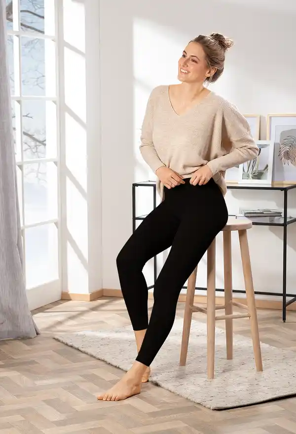 Bild 2 von IDEENWELT Thermo-Leggings schwarz Gr. S