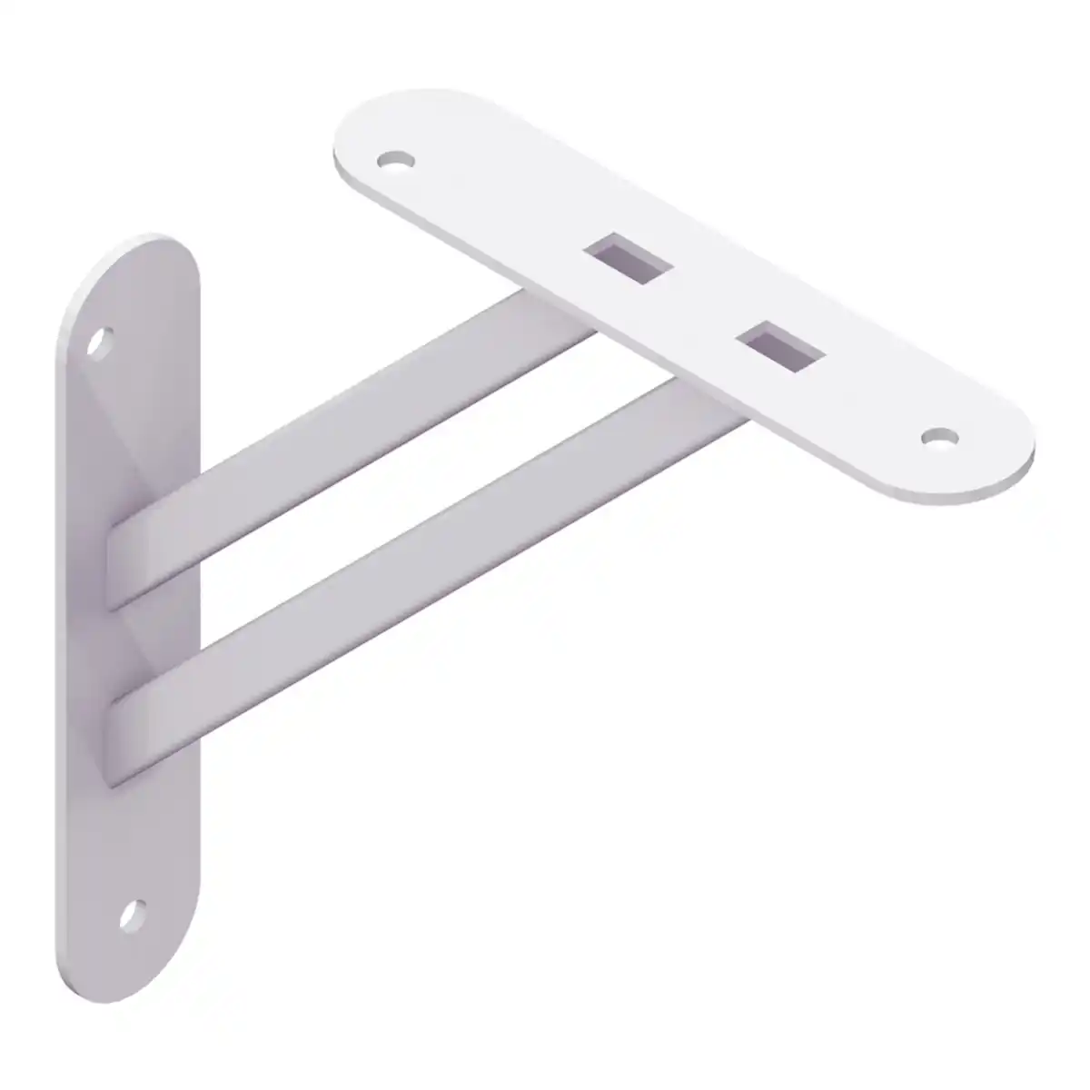 Bild 1 von Element System Metallkonsole 'Magnetic' weiß 18 x 18 cm