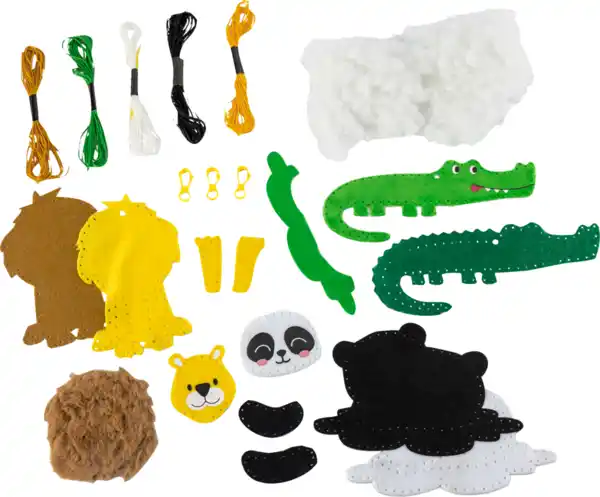 Bild 2 von IDEENWELT Nähset für Kinder Dschungel