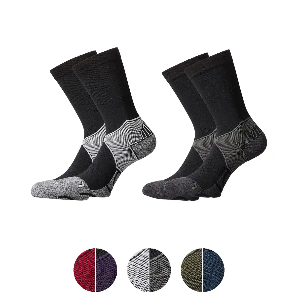 Bild 1 von CRANE Damen-/Herren-Outdoor-Sportsocken, 2er-Pack