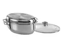Bild 1 von GSW  Edelstahl Bräter oval 38 cm, 3 in 1