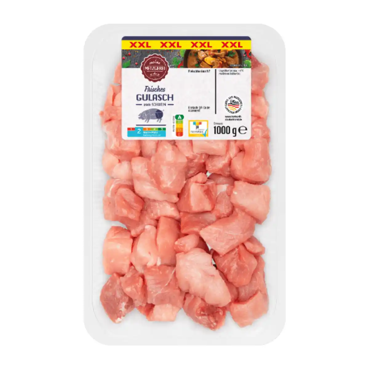 Bild 2 von MEINE METZGEREI Schinkengulasch XXL 1kg