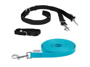 zoofari® Hundehalsband mit Hundeleine / Schleppleine