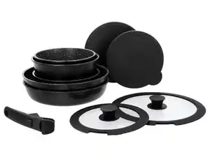 SILVERCREST® Aluguss-Topf- und -Pfannen-Set, 10-teilig