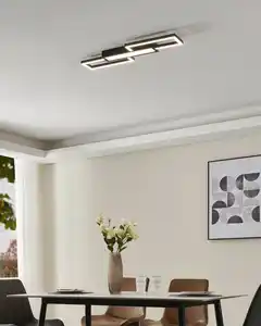 Eglo LED Deckenleuchte Fomento schwarz 78 x 26 cm warmweiß-kaltweiß