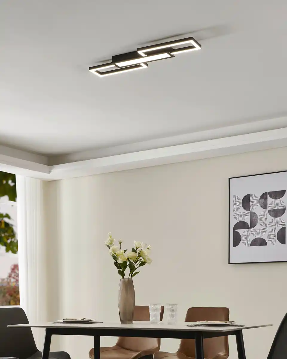 Bild 1 von Eglo LED Deckenleuchte Fomento schwarz 78 x 26 cm warmweiß-kaltweiß