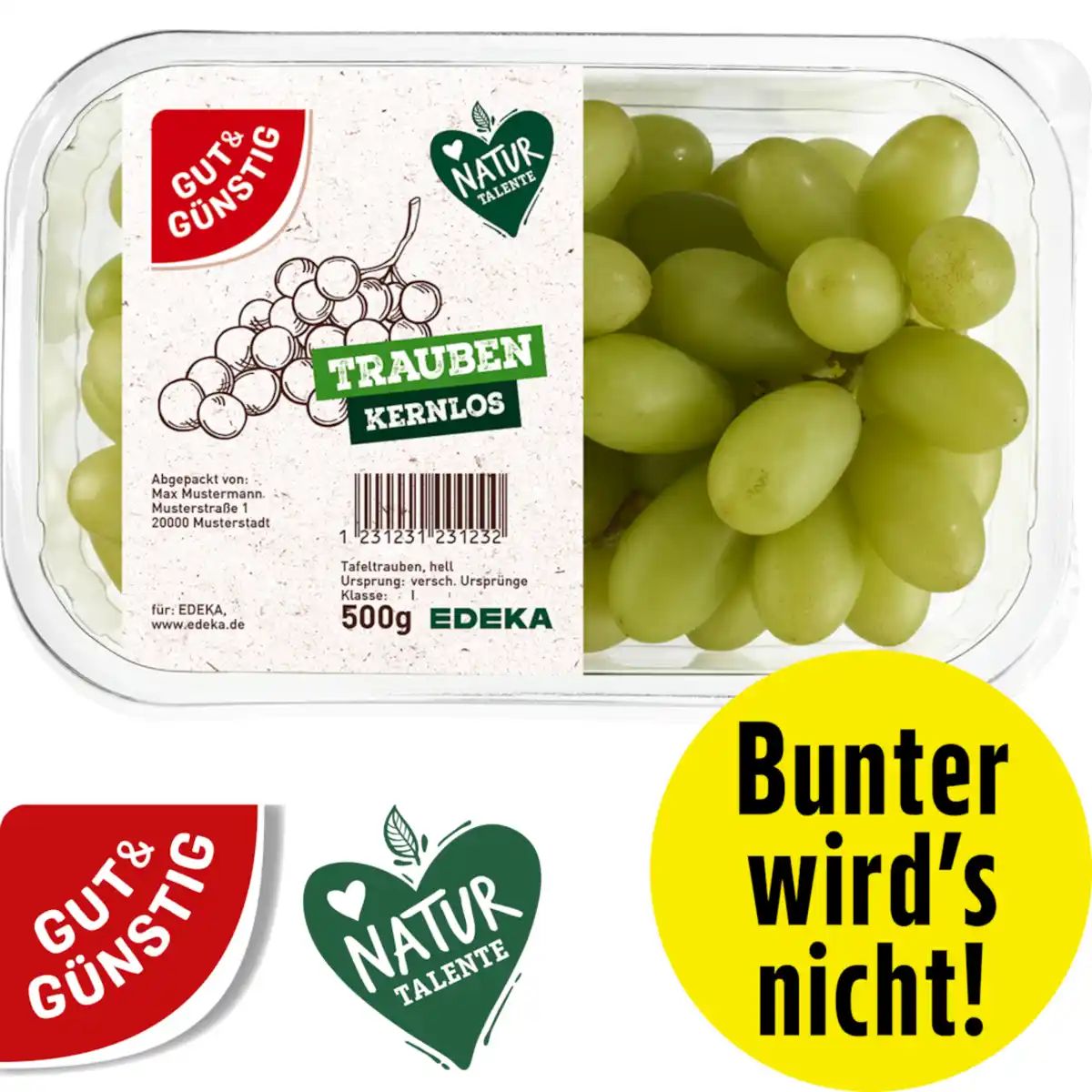 Bild 1 von Tafeltrauben hell