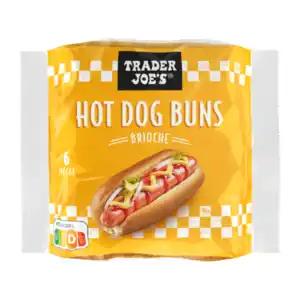 TRADER JOE’S Brioche-Hot-Dog-Buns 270g
