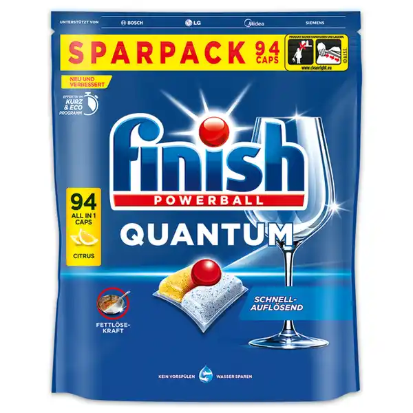 Bild 2 von Finish All in 1 Spülmaschinen Caps / Tabs