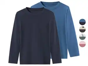 lupilu® Kleinkinder Langarmshirts, 2 Stück