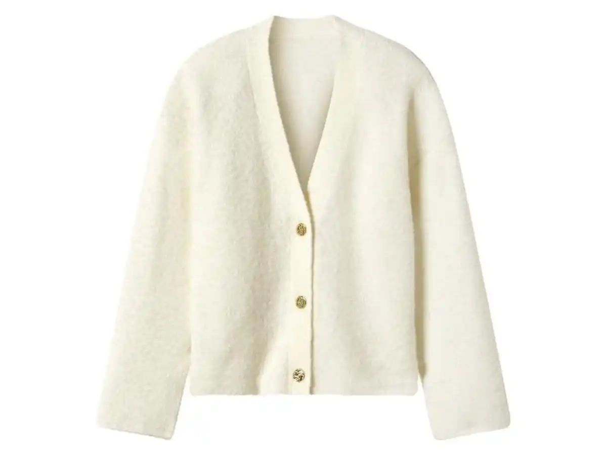 Bild 2 von esmara® Damen Bouclé-Strickcardigan