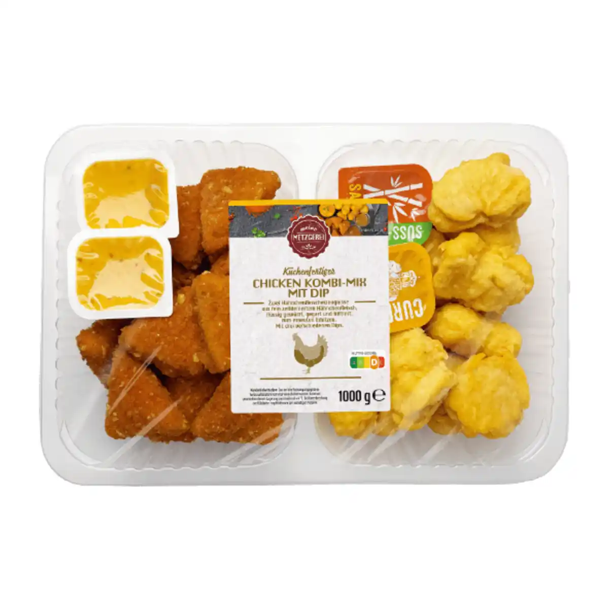 Bild 2 von MEINE METZGEREI Hähnchen-Nacho-Ecken & Nuggets 1kg