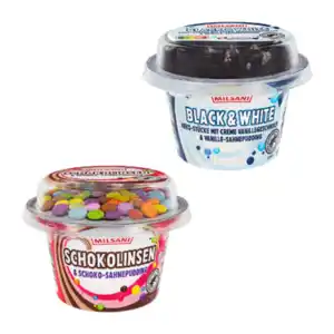 MILSANI Sahnepudding mit Süßigkeiten